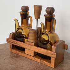 Vintage Amber Glass Oil &