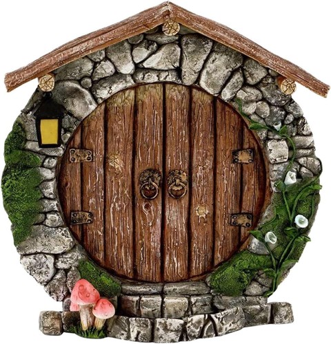 Brown fairy garden doors - garden,