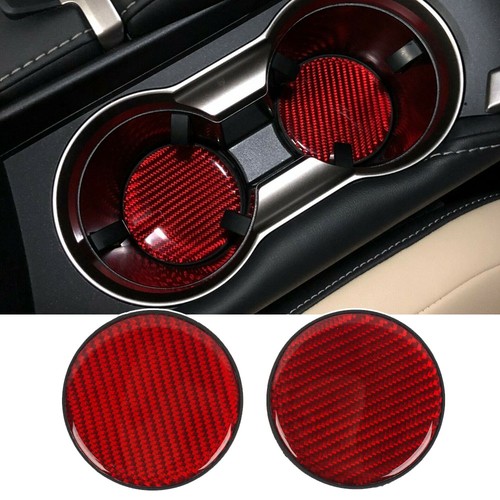 2pcs red carbon - carbon, cup