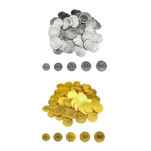 100 poker chips - 5, 10
