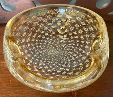 Vtg MCM MURANO ART Yellow