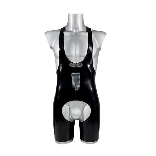 Men latex catsuit vest - catsuit, cool