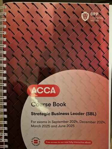 Acca sbl bpp course - book, 24/25