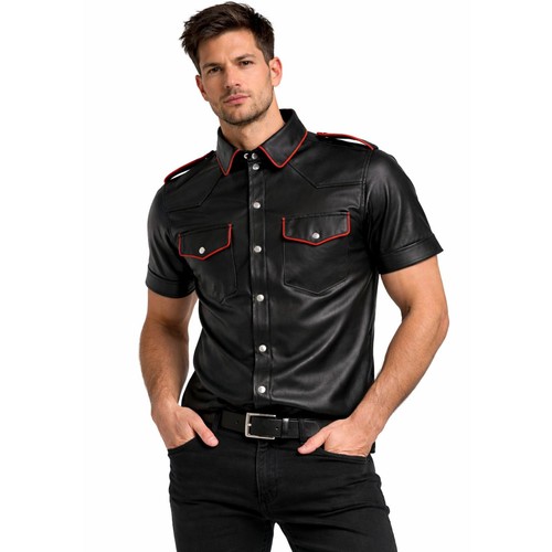 Men real leather police - real,