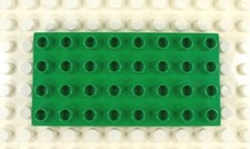 Lego Duplo Baseplate 4x8 flat (1) dk green