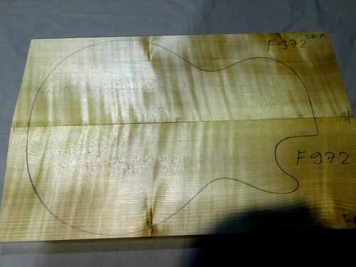 Flame maple carved top for - maple,