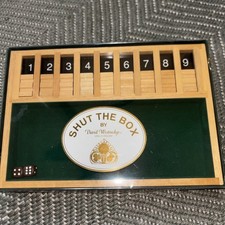 Wooden Shut The Box Game