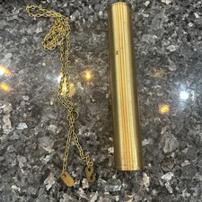 Brushed BRASS GRANDFATHER Grandmother Clock WEIGHT 9 3/4 X 1 1/2