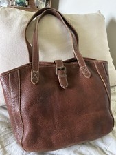 Fat face Brown Leather Tote