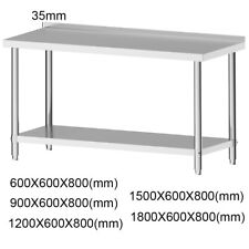 Commercial Kitchen Stainless Steel Worktop Tables Catering Prep Table /Backplash