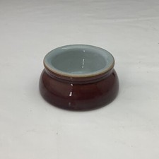 Denby Butter Pat or Preserve Dish - Homestead Brown & Blue - 6 available