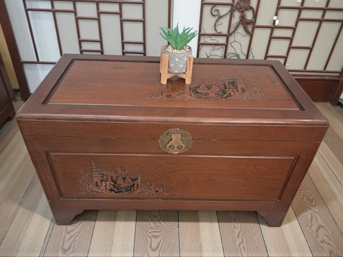 Antique large camphor wood - large,