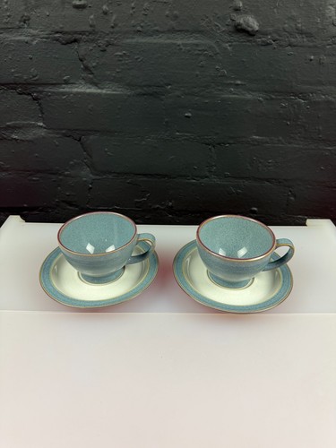Denby storm tea - cups, and