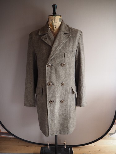 Ringspun overcoat mens - overcoat,