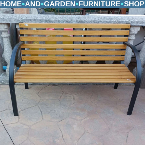 Seater garden bench metal - garden,