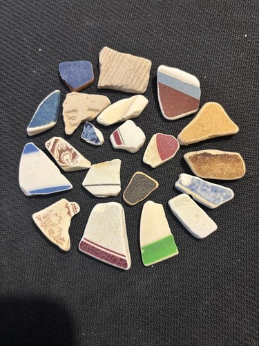 Manx sea pottery pieces - 20,