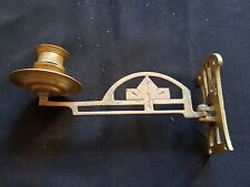 One Reclaimed Antique Bronze Arts & Crafts Piano Candle Wall Sconce (ER462)