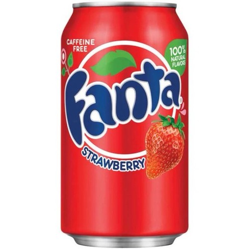 Fanta strawberry soft drink - fanta,