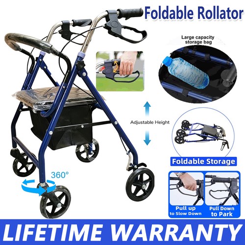 Folding rollator walker - folding,
