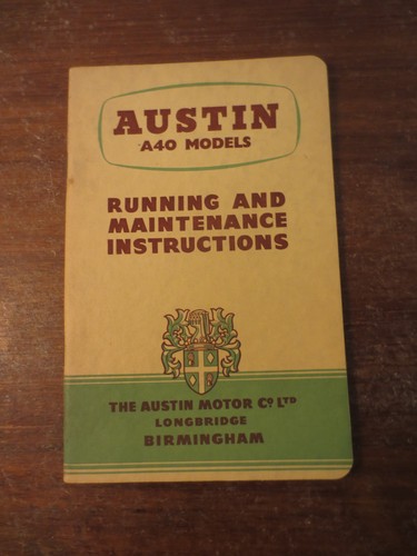 Original 1954 austin a40 car - original,