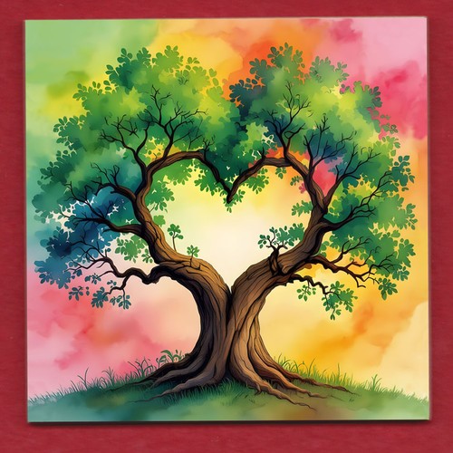 Love heart tree - heart, of