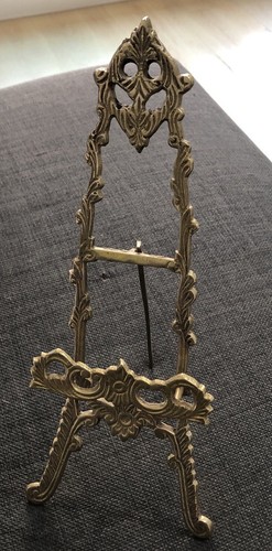 French style gold brass easel - french,