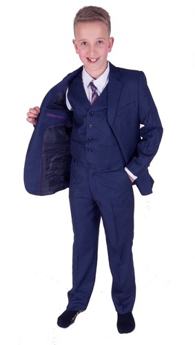 Boys suits blue piece - suits,