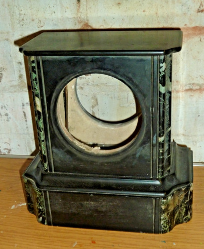 Antique french slate clock - antique,
