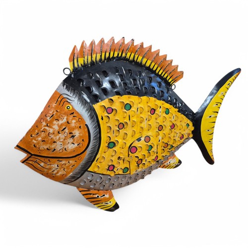 Large metal unique fish garden - metal,