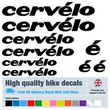 Cervelo bike decals labels