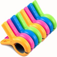 8 Large Beach Towel Clips
