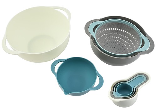 Miherom plastic nesting bowls - nesting,