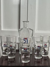 Pastis 51 - 1950s vintage French barware - 5x Glasses + 1 Carafe