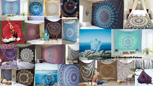 Indian mandala tapestry wall - tapestry,