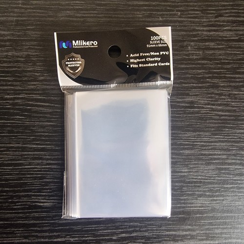 100 1000 card - sleeves,, clear