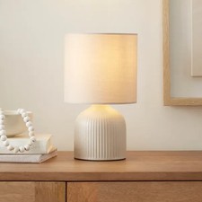 Ribbed Ceramic Table Lamp