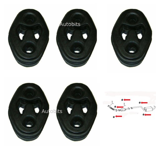 Full set exhaust rubber - set,
