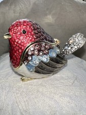 Red Robin Enamel Bejewelled
