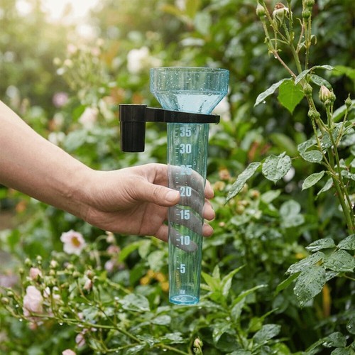 Portable plastic rain gauge - plastic,