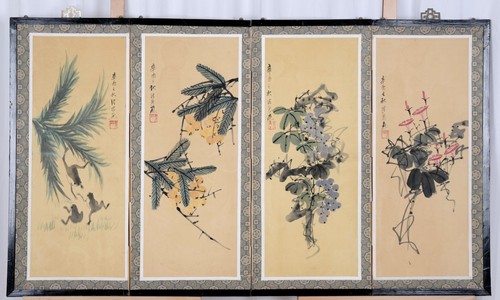 1970s chinese byobu - chinese,