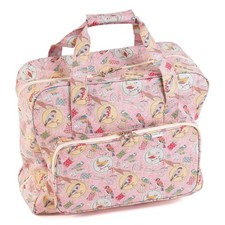 Hobby Gift: Sewing Machine Bag: Matt PVC: Birds on Bobbin: 20 x 44 x 38cm