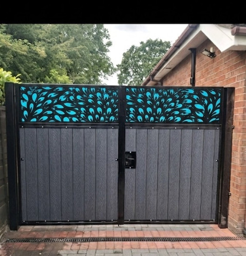 Bespoke double driveway gate - driveway,