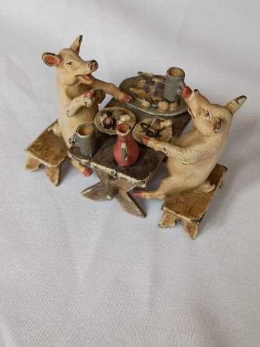 Antique cold painted bronze - painted,