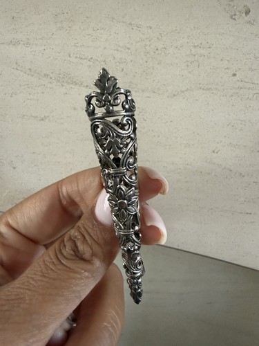 Antique victorian silver posy - silver,