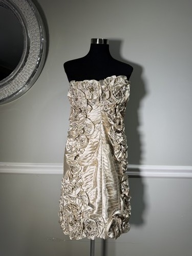 Terani couture champagne satin - terani,