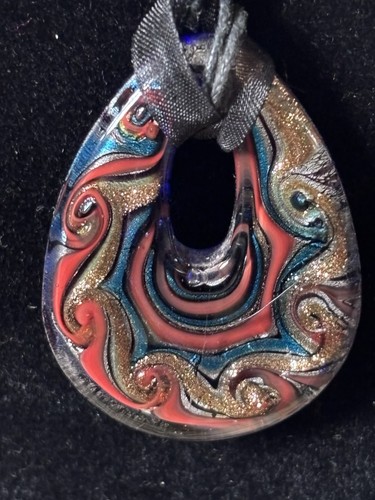 Handmade art glass pendant - glass,
