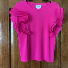 Joseph Ribkoff Top Pink Floaty