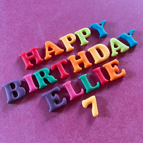 Edible small letters numbers - edible,