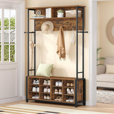 Coat Rack with Shoe Storage