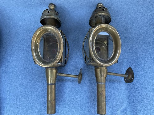 Pair vintage brass carriage - vintage,